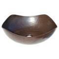 Eden Bath Arched Edges Copper Vessel Sink- Antique Dark Copper EB_C011AD